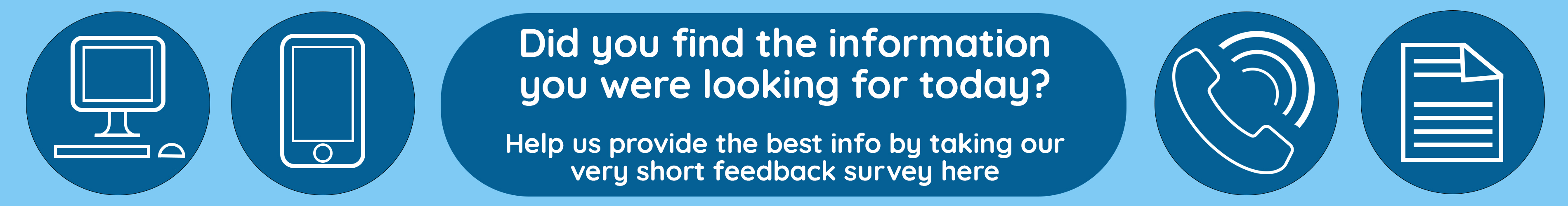 Help us to provide the best info by taking our very short feedback survey here. Click this link to take the survey.